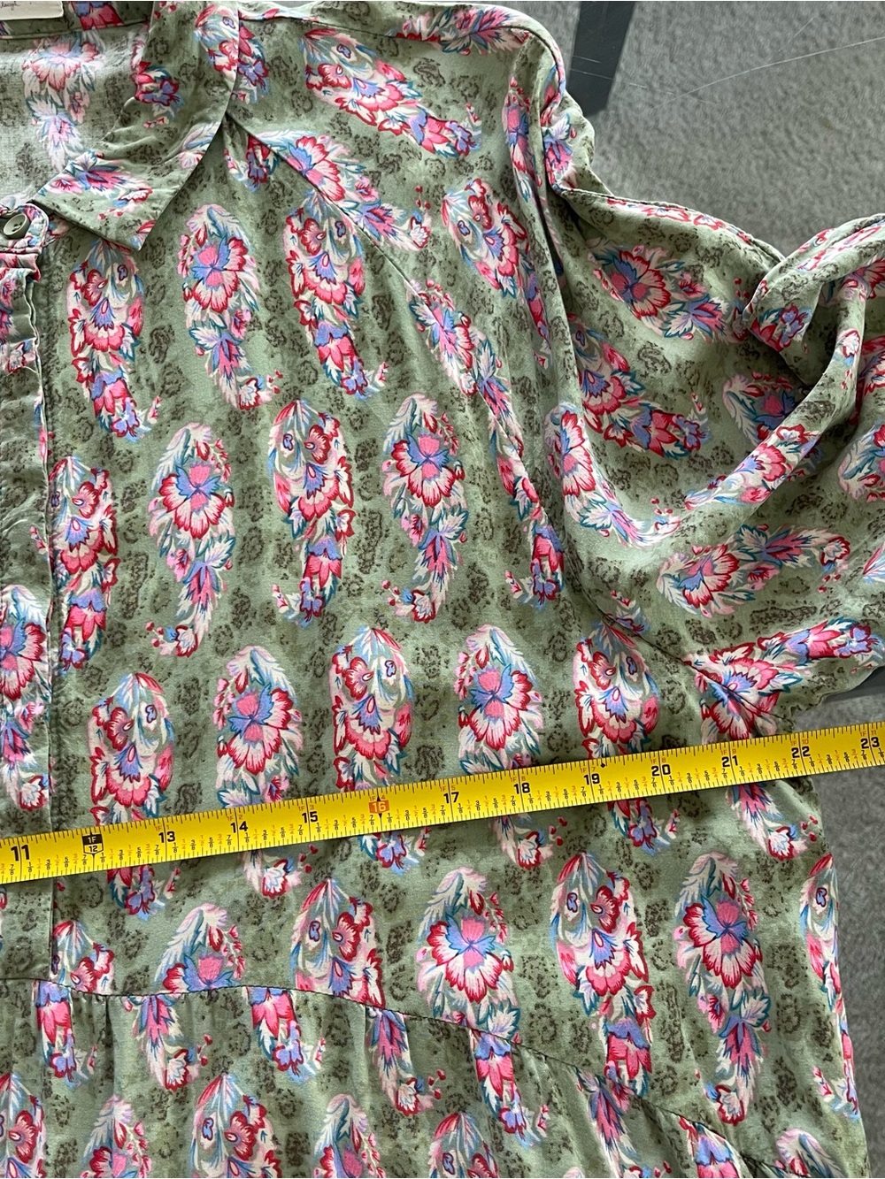 Natural Life Womens Gianni Boho Floral Tiered Midi Dress Size XXL Cottagecore - Picture 4 of 8